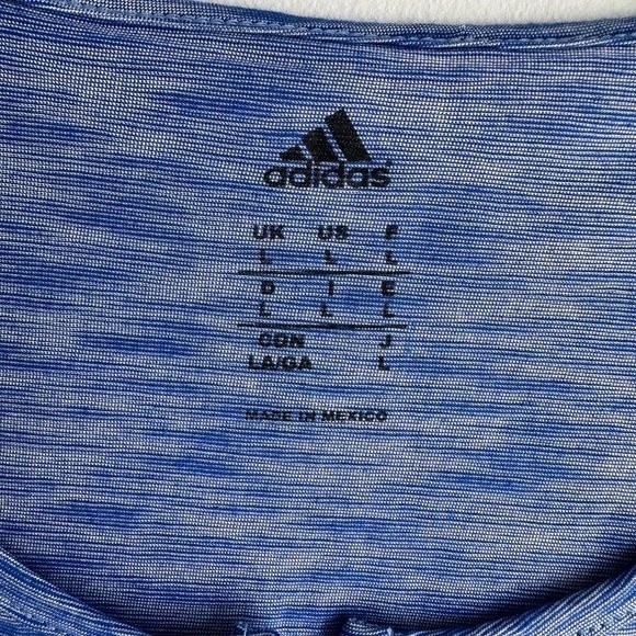 NWT‎ ADIDAS The University of Kansas Collegiate Ladies 3/4 Sleeve Top, L - Picture 3 of 5